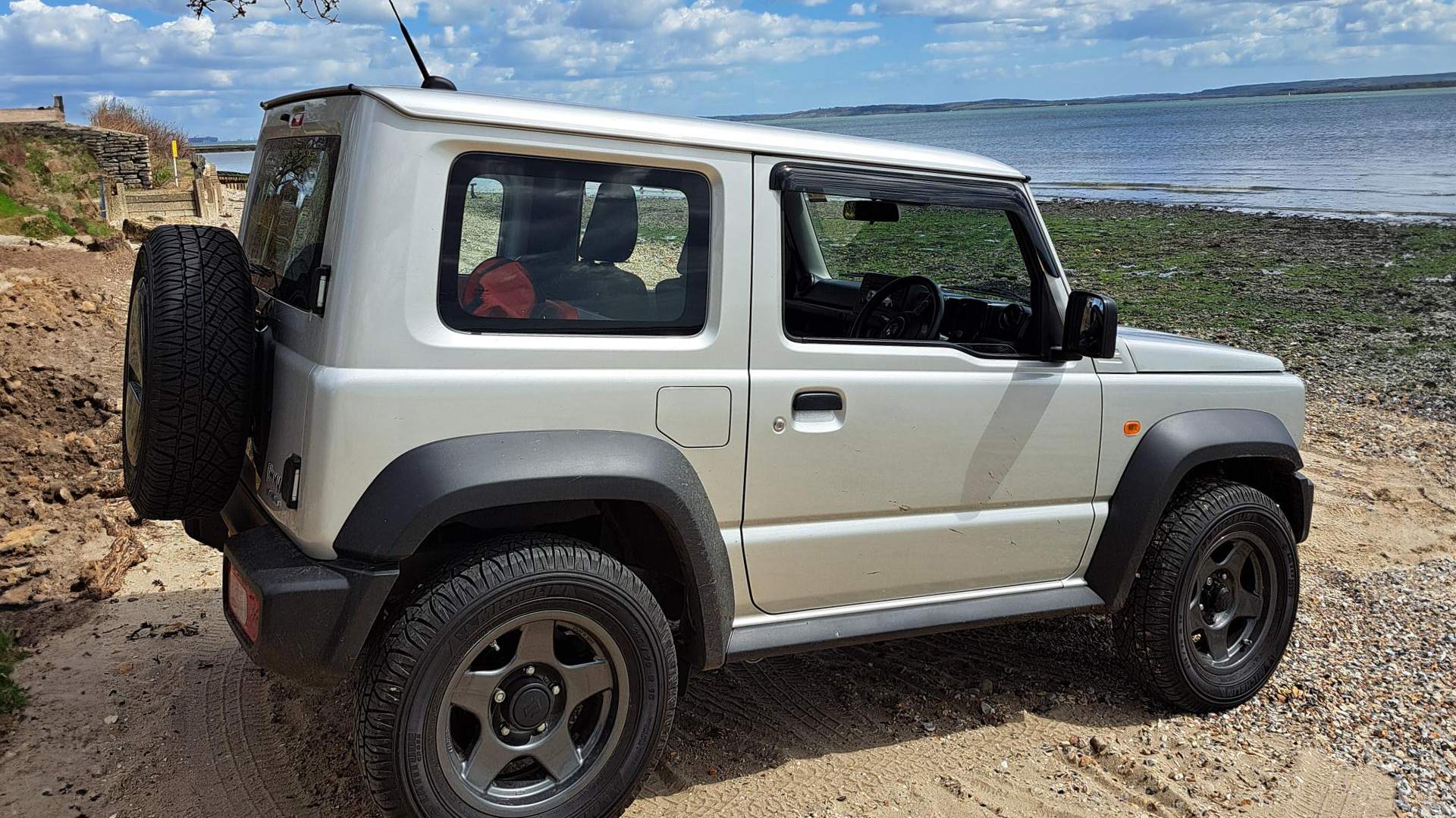Suzuki Jimny (2018+) with BRADLEY V wheels and Michelin Latitude Cross 104H XL Tyres supplied by street track life