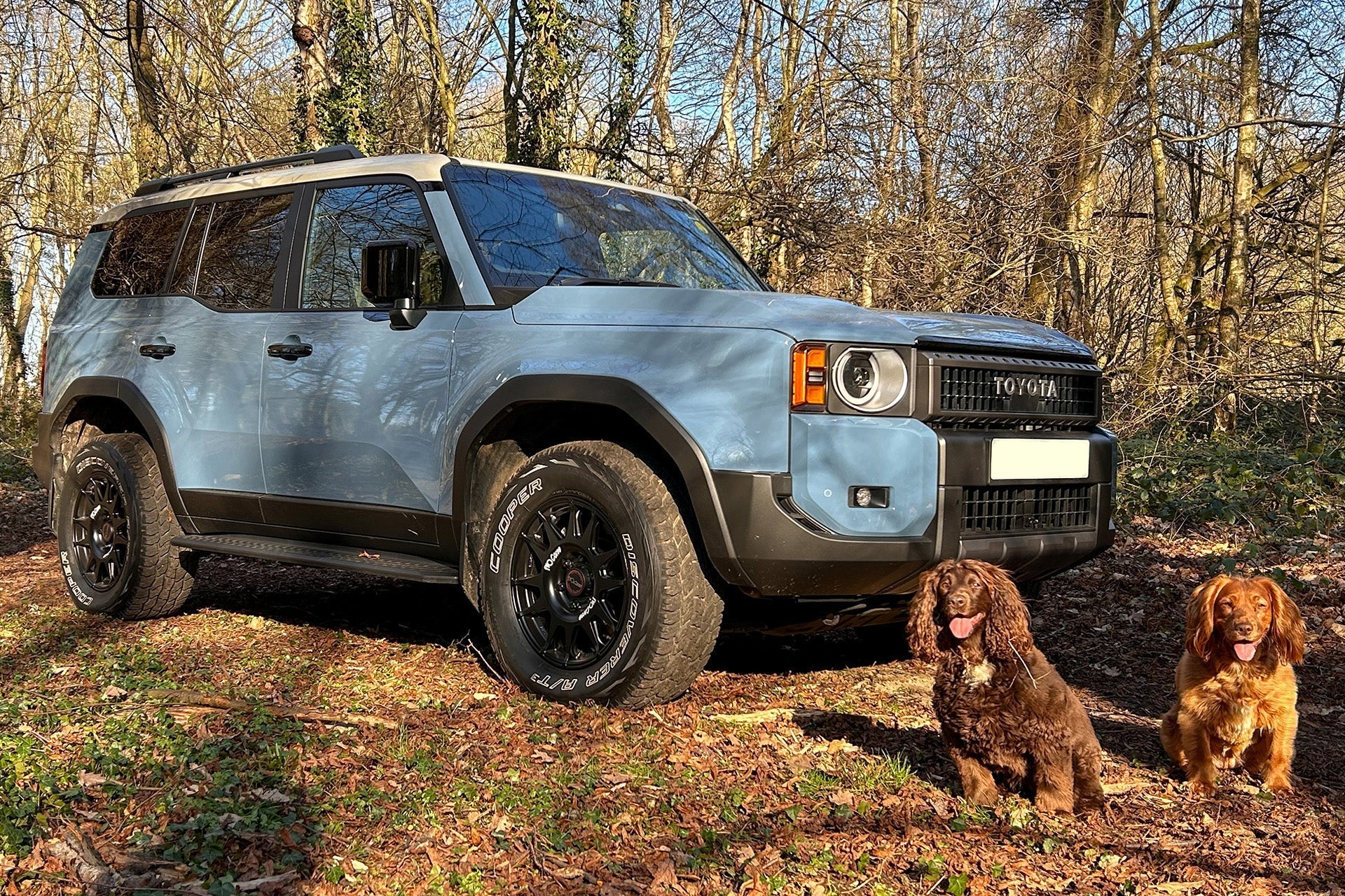 Toyota Land Cruiser 250 (2024+) fitted with Matte Black EVO Corse DakarZero wheels