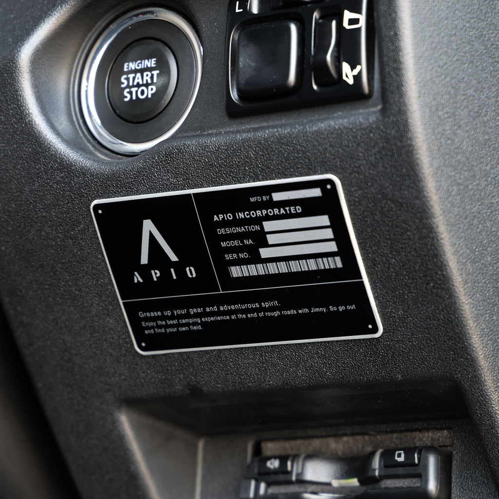 APIO ID Plate for Suzuki Jimny