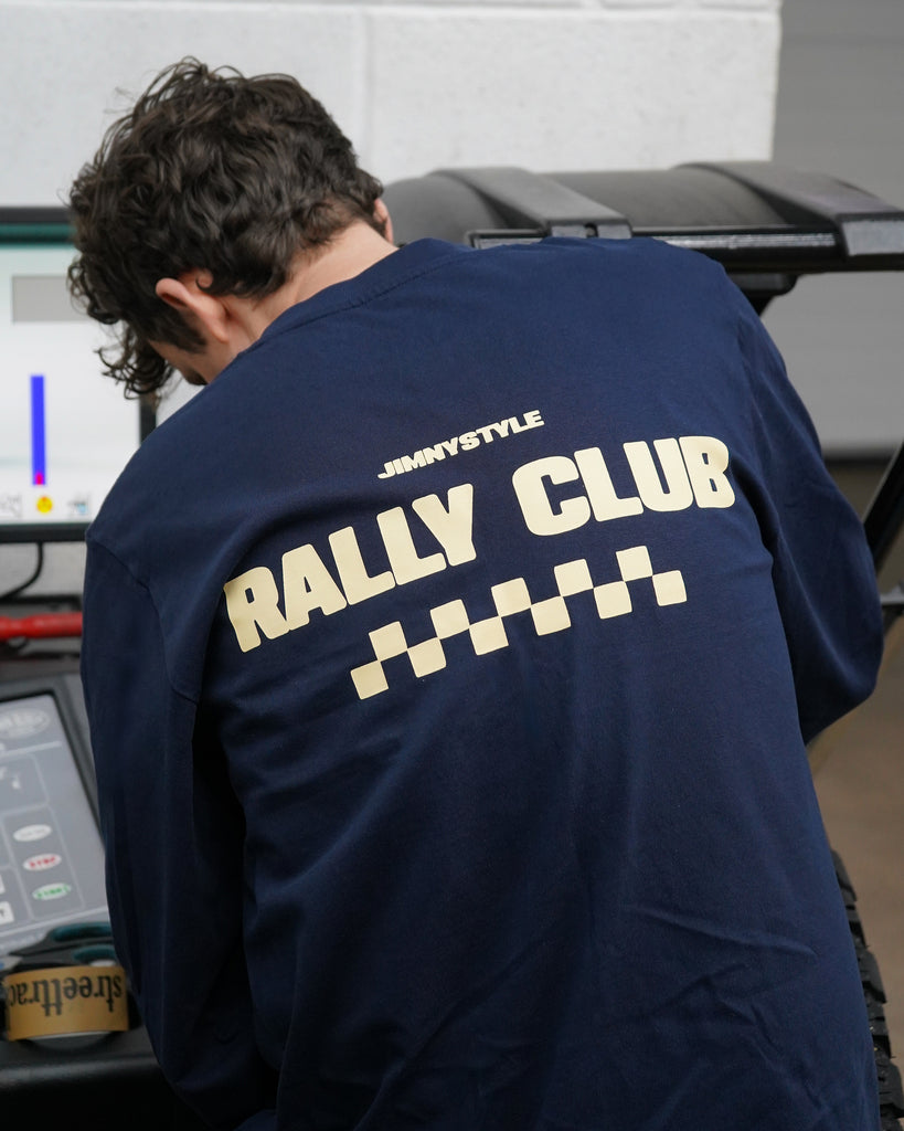 JIMNYSTYLE Rally Club T-Shirt - Long Sleeve - Navy Blue - Jimny Tshirt