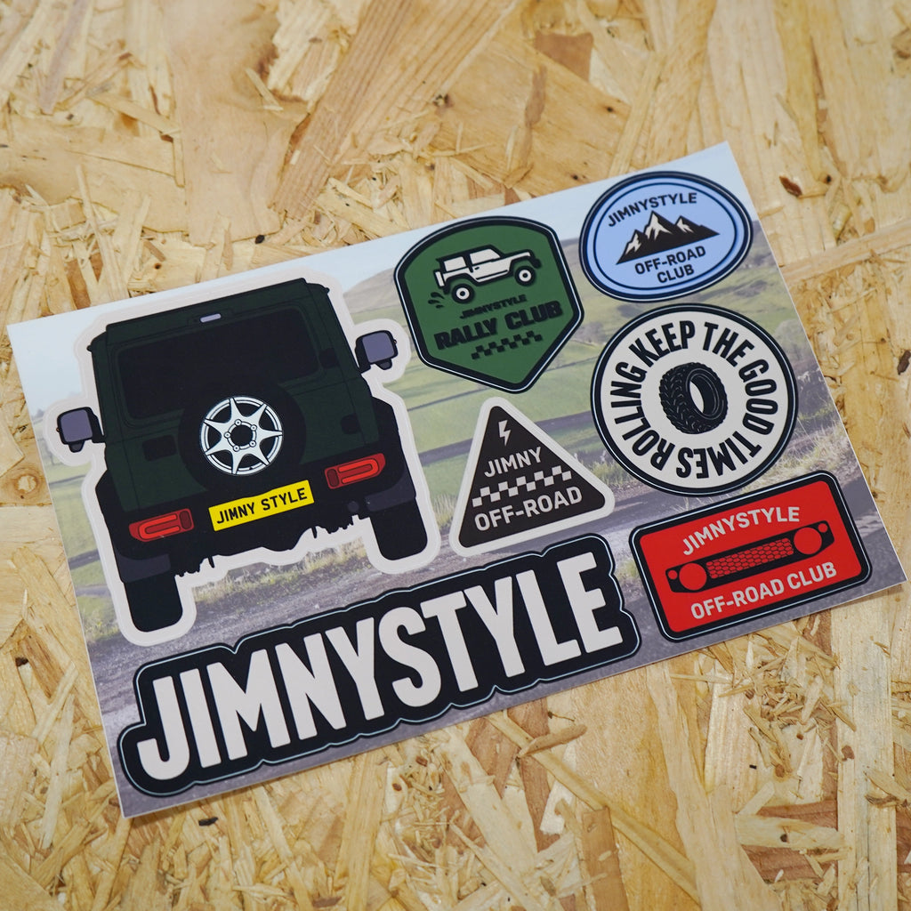 JIMNYSTYLE Off-Road Club Suzuki Jimny Sticker Sheet