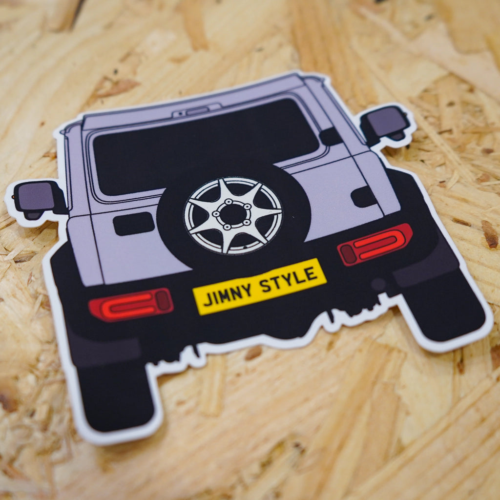 JIMNYSTYLE Silky Silver Suzuki Jimny Slap Sticker - Jimny sticker