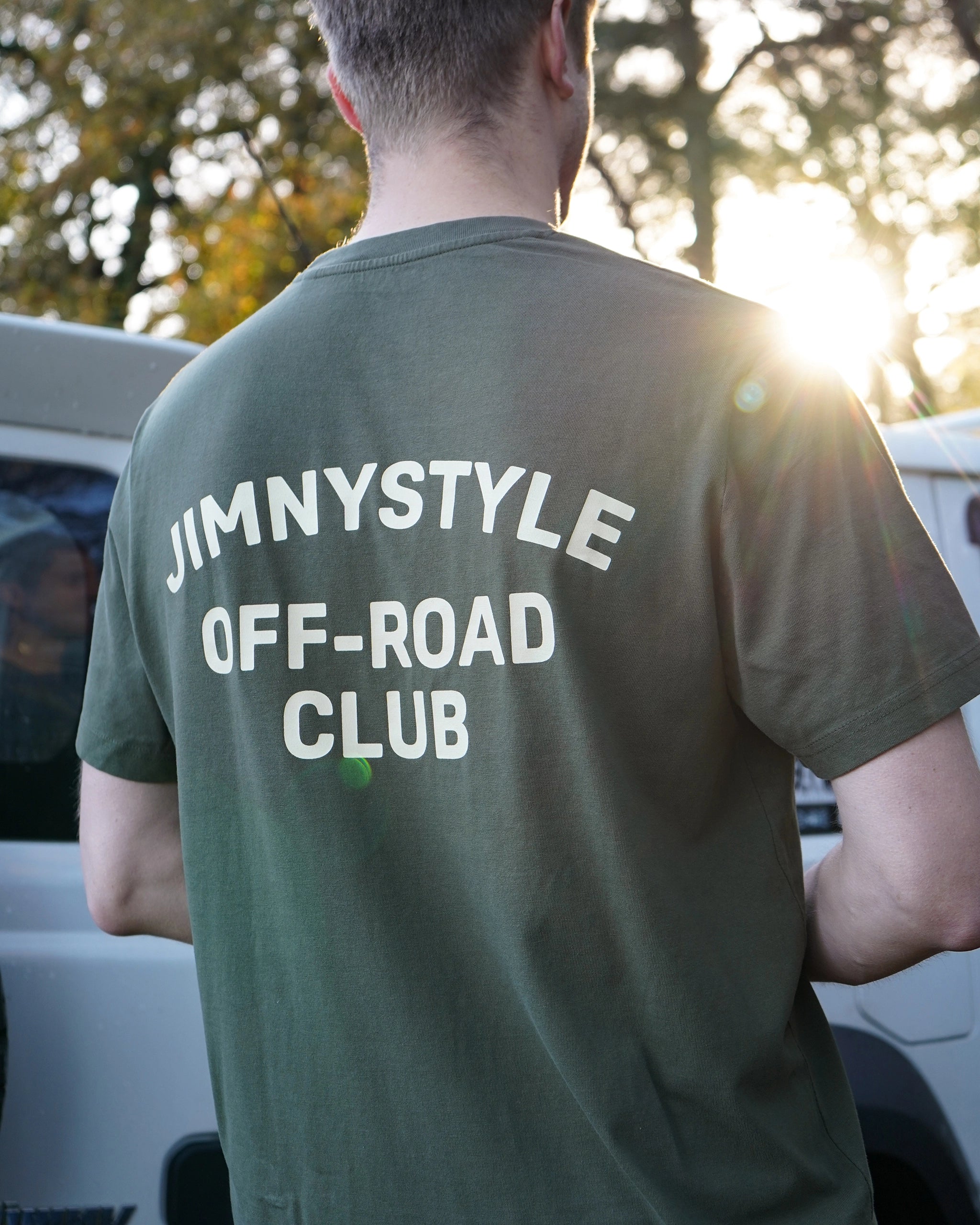 JIMNYSTYLE Off-Road Club T-Shirt - Moss Green - Jimny Tshirt