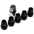 Black Locking Wheel Lug Nut Set