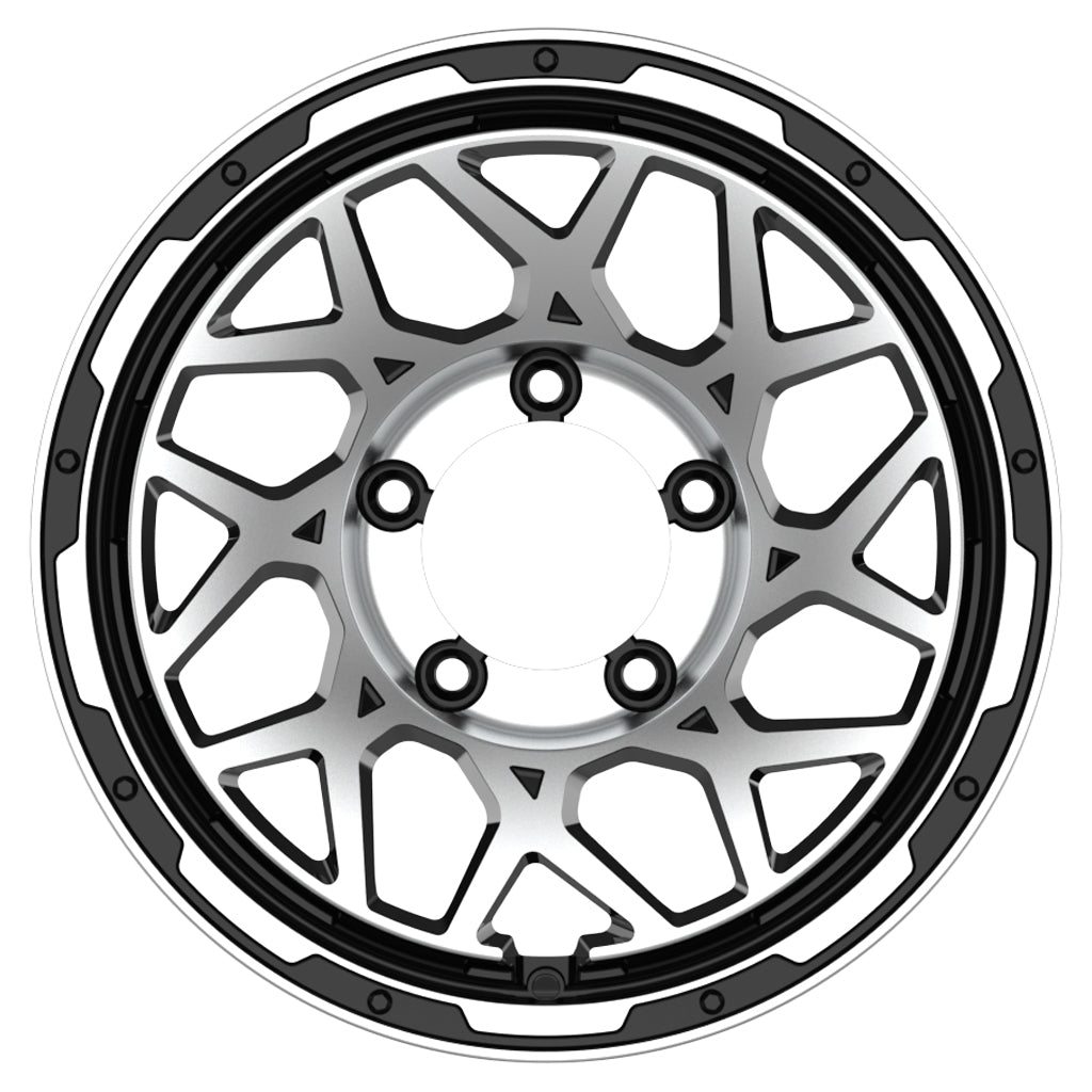 Magpie M-01 16" Wheels for Suzuki Jimny - Satin Black with Machined Face