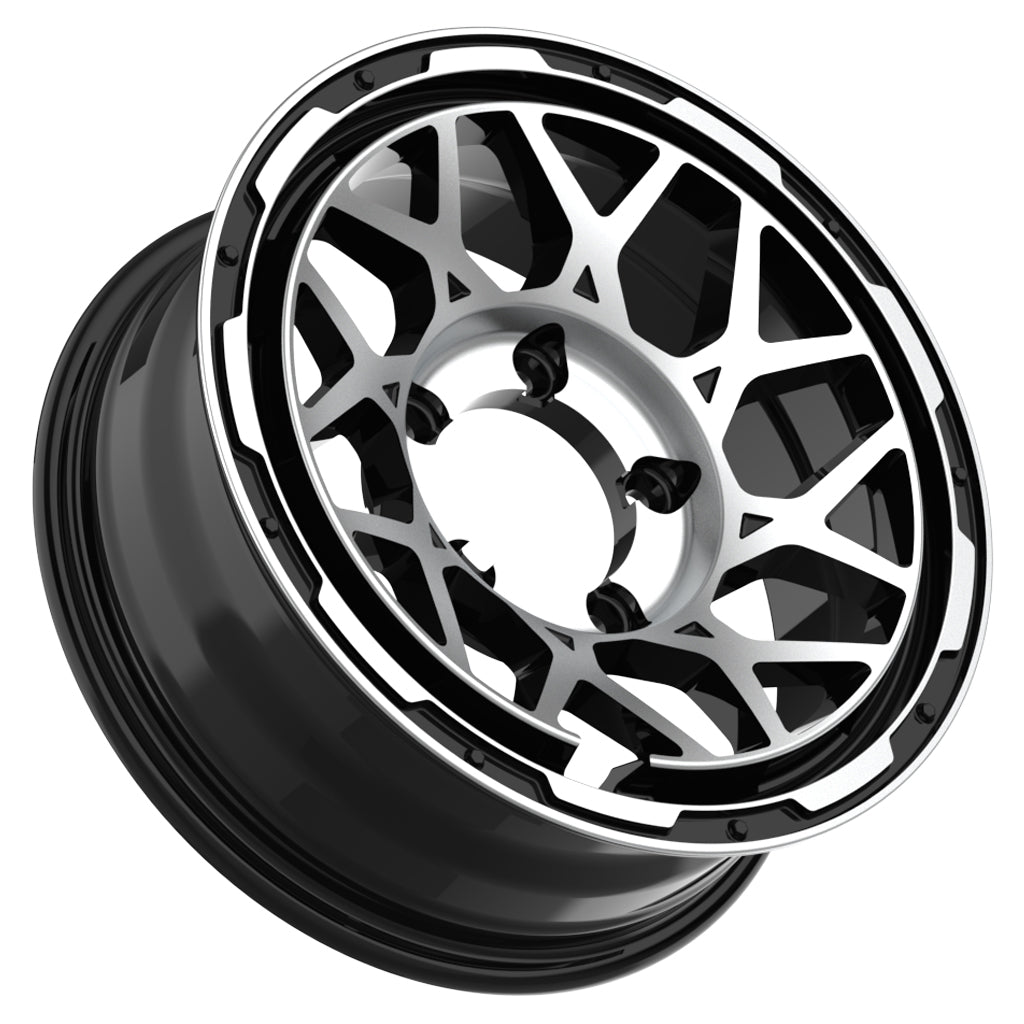 Magpie M-01 16" Wheels for Suzuki Jimny - Satin Black with Machined Face