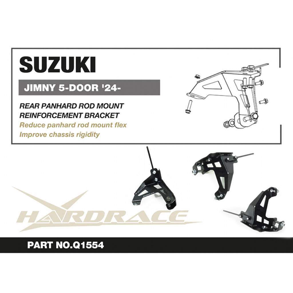 HARDRACE Rear Panhard Rod Mount Reinforcement Bracket for Suzuki Jimny 5-Door (2018+)