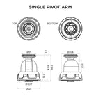 Quad Lock 360 Arm - Single Pivot